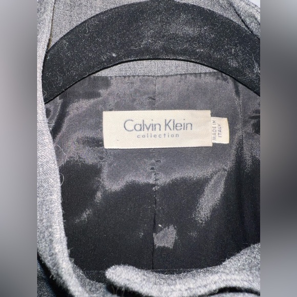 Calvin Klein Collection Grey Wool Evening Jacket, Size 2, Made in Italy - Picture 3 of 4